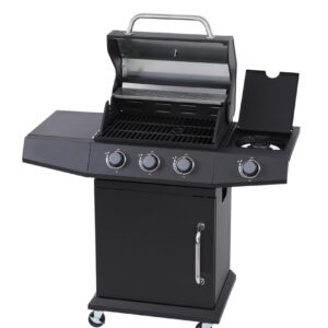 Garden Line Plynový gril GASS MASTER 3+1 černý