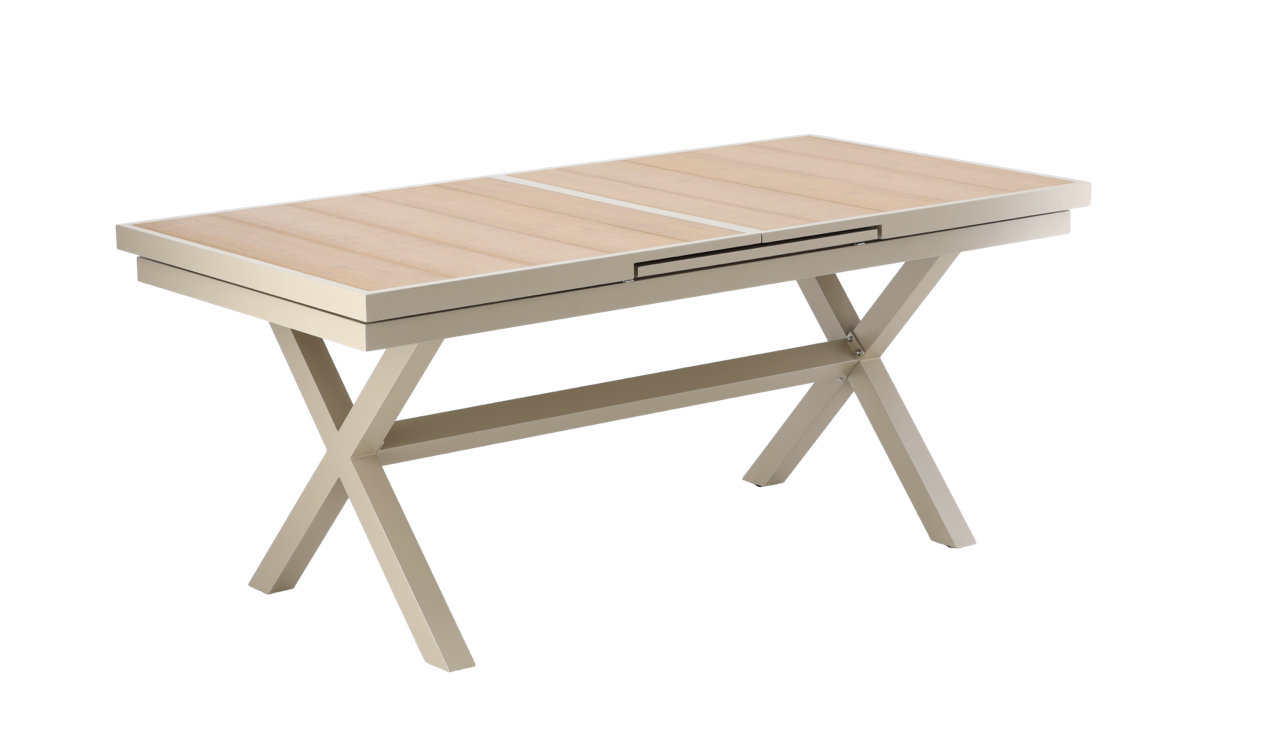 Garden Line Rozkládací zahradní stůl Beasley 180/240 cm béžový