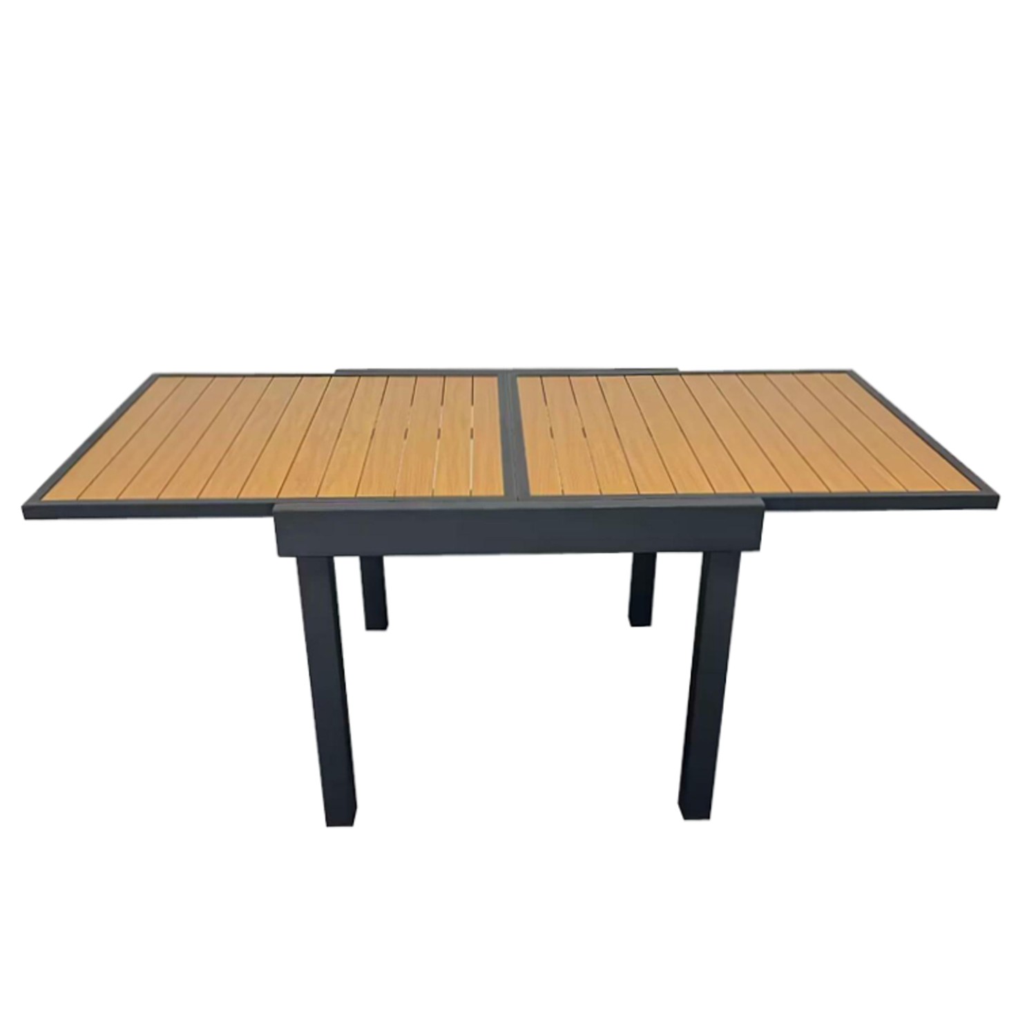 Garden Line Zahradní hliníkový rozkládací stůl ALEX 90/180 cm hnědý