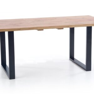 HALMAR Jídelní rozkládací stůl Mevon 2 160/210 cm dub wotan/černý