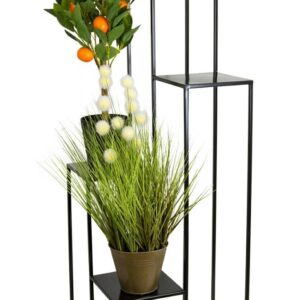 HowHomely Stojan na květiny 110 cm černý