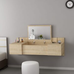 Kalune Design Závěsný toaletní stolek Esmé dub přírodní