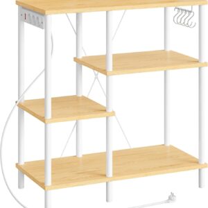 Kuchyňský regál Vasagle Vitas 80 cm se zásuvkami hnědý/bílý