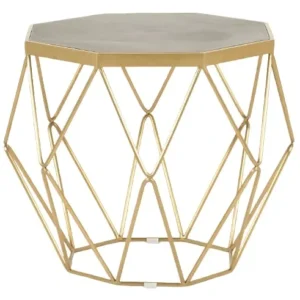 LivinHill Konferenční stolek Glamo 68 cm zlatý/šedý