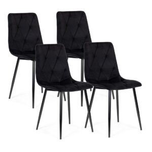 MODERNHOME Sada 4 ks jídelních židlí Heavenly černá