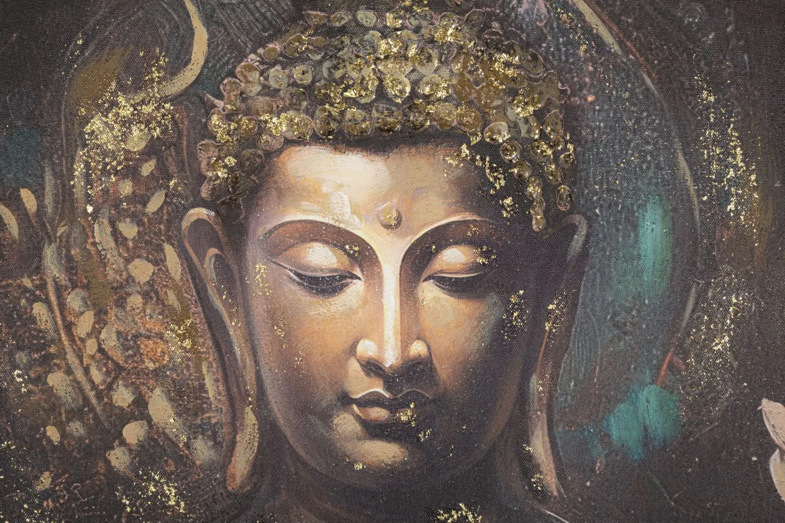 Mauro Ferretti Obraz Buddha A 100x100 cm vícebarevný - Obrázek 2