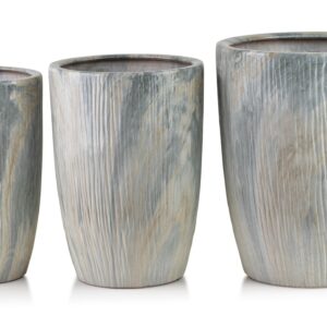 Mondex Sada 3 ks květináčů NEVA MARBLE X béžová/šedá