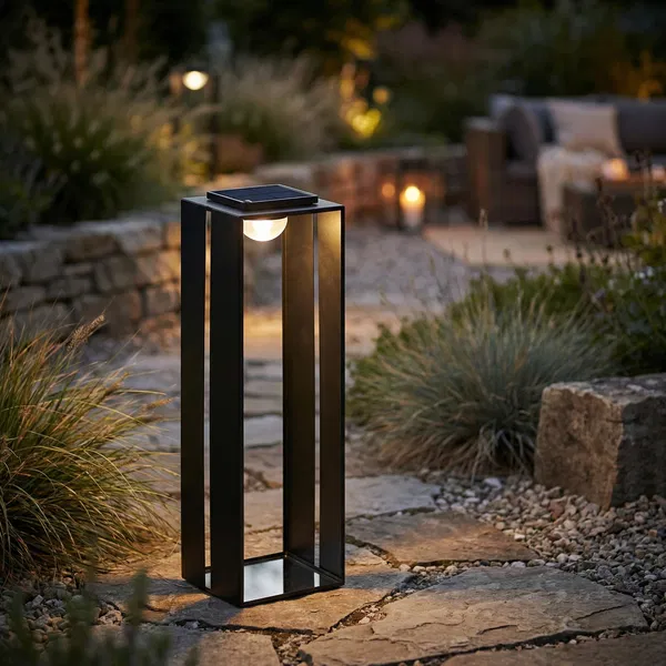 Mondex Solární lucerna SOKKE III 70 cm černá - Obrázek 2
