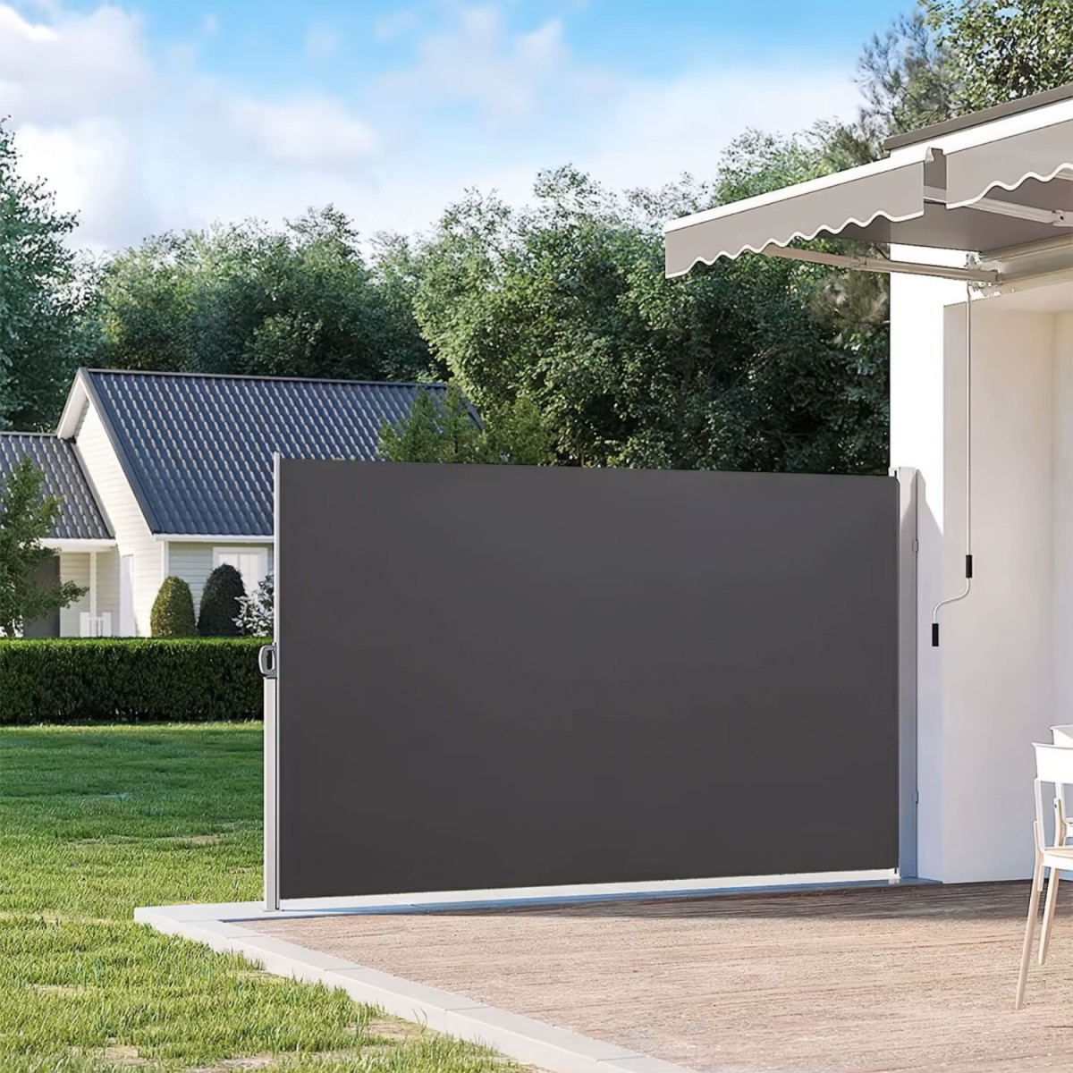MultiGarden Skládací boční markýza LETIT 180x300 cm antracitová - Obrázek 2