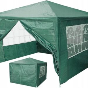 MultiGarden Skládací zahradní párty stan ELYPSO 3x3 m zelený