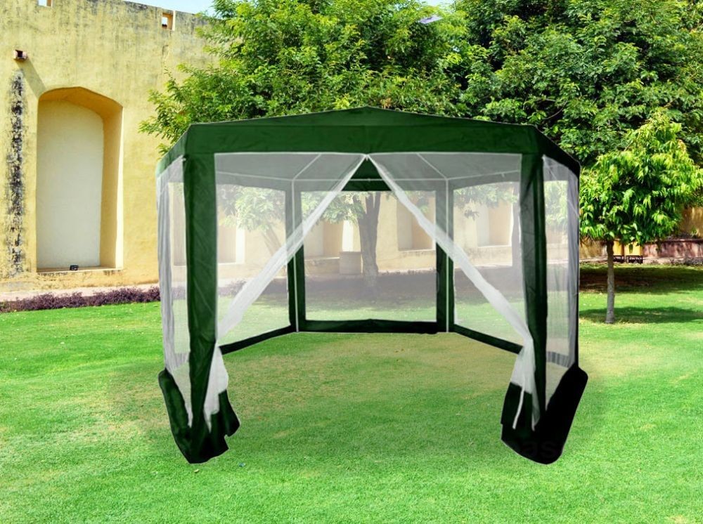 MultiGarden Skládací zahradní párty stan s moskytiérou NEILKE 2x2 m zelený - Obrázek 2