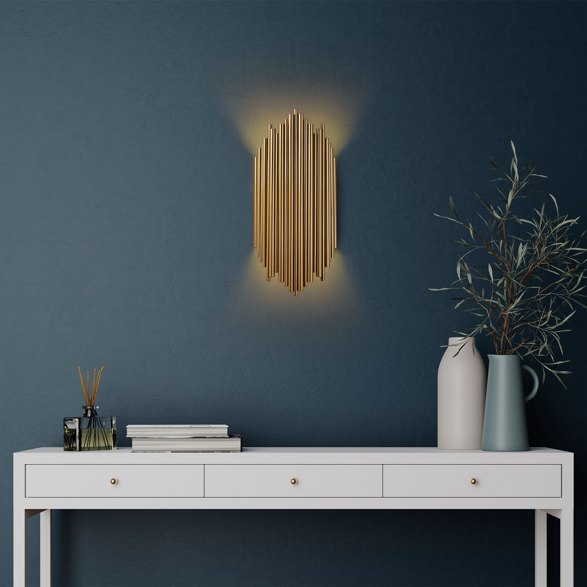 Opviq Nástěnná lampa Kara zlatá - Obrázek 2