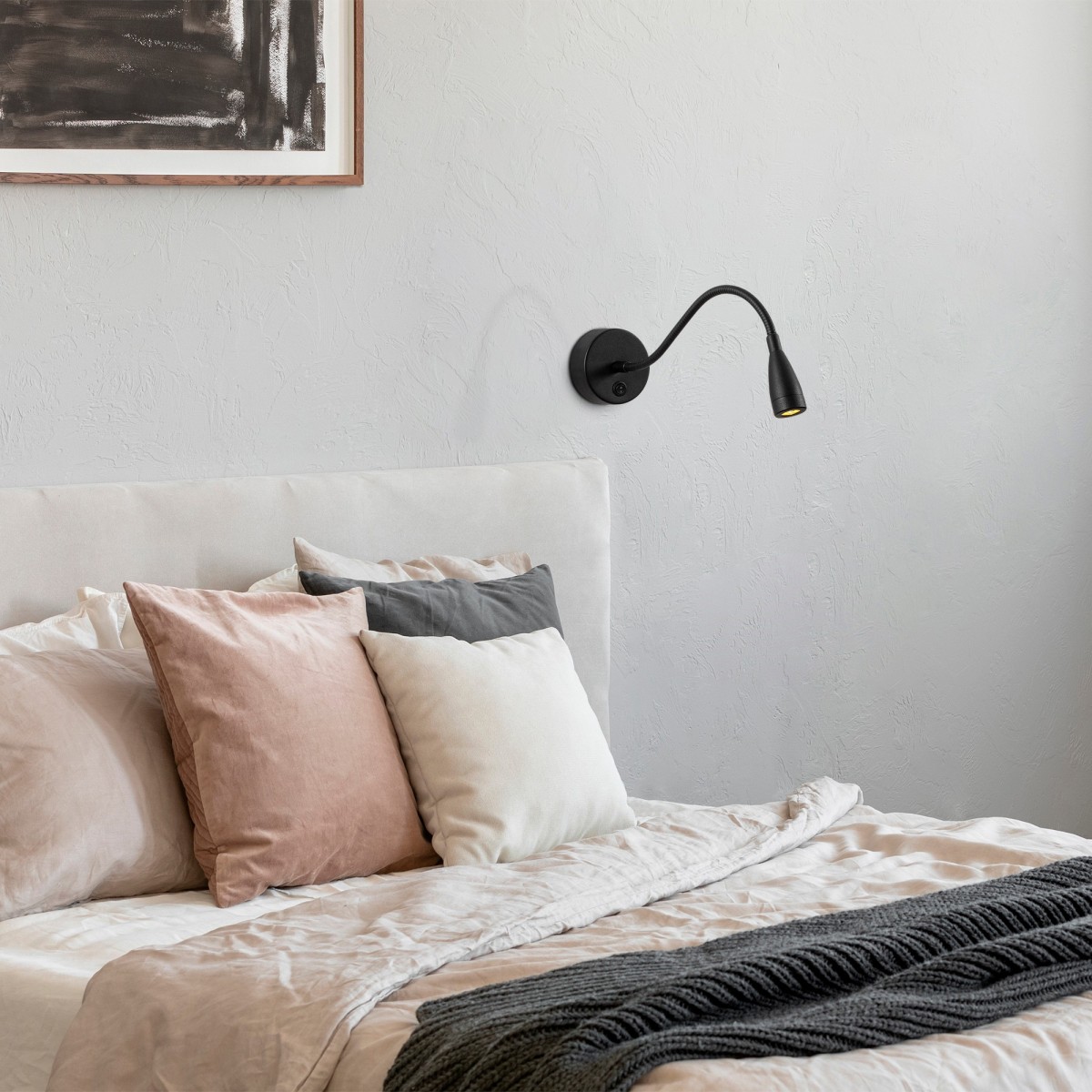 Opviq Nástěnná lampa Reading II černá - Obrázek 2