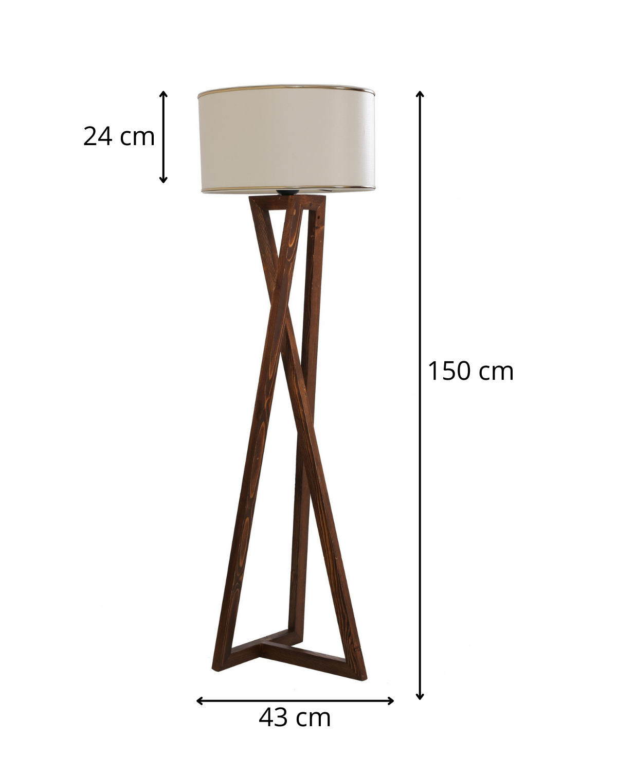 Opviq Stojací lampa Ceviz ořech - Obrázek 2