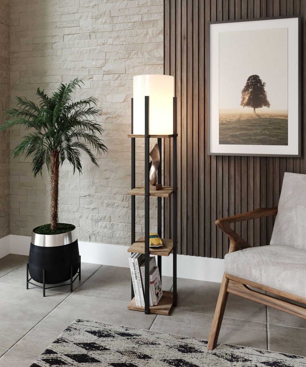 Opviq Stojací lampa Nora 135 cm černá - Obrázek 2