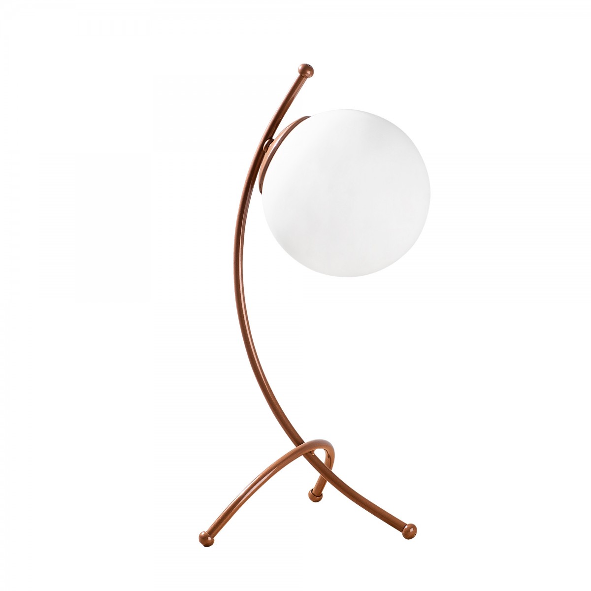 Opviq Stolní lampa Ayva bílá/měď