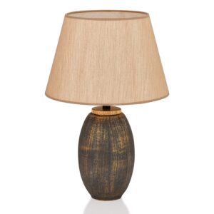 Opviq Stolní lampa Elev hnědá/zlatá