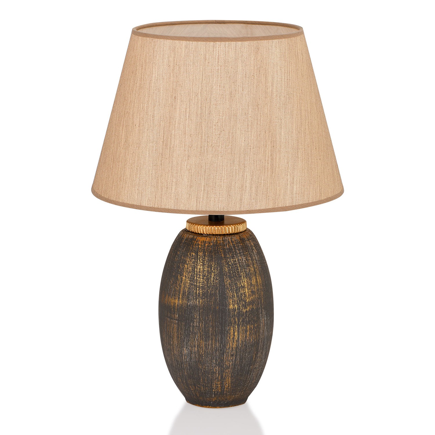 Opviq Stolní lampa Elev hnědá/zlatá