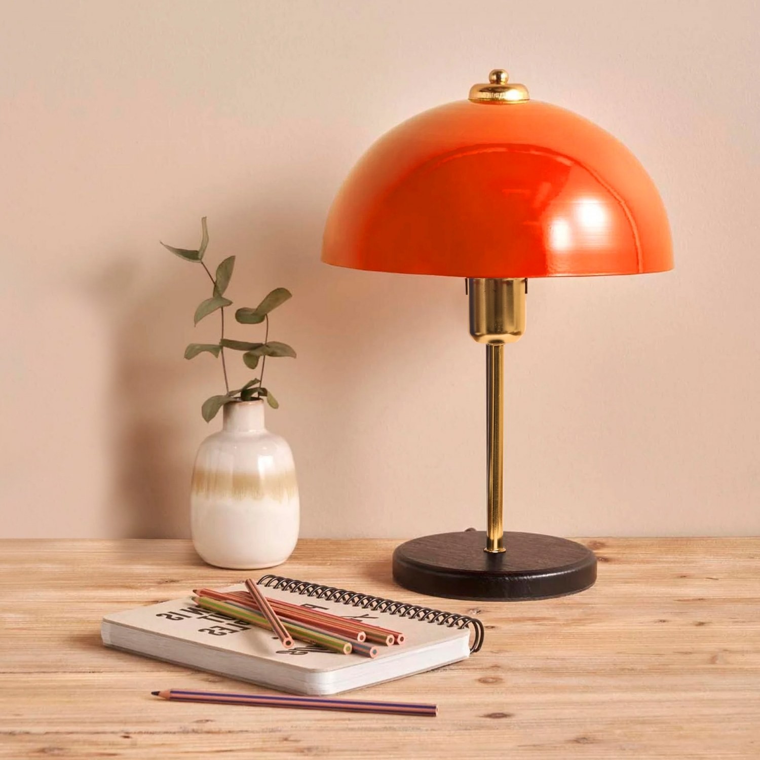 Opviq Stolní lampa Rety oranžová/zlatá - Obrázek 2