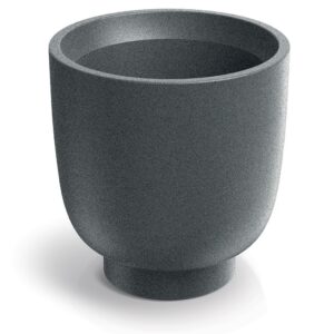 Prosperplast Plastový květináč Vemos Mild 40 cm granitově šedý
