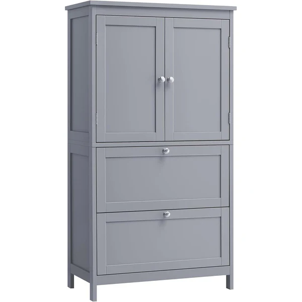 SONGMICS Koupelnová skříňka Vasagle Swede 110 cm šedá