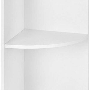 SONGMICS Rohový regál bílý 30x130 cm