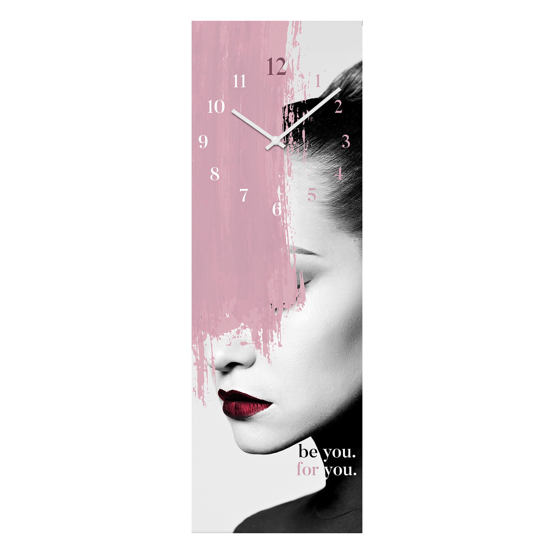 STYLER Nástěnné hodiny BE YOU sklo 20 x 60 cm - Obrázek 2