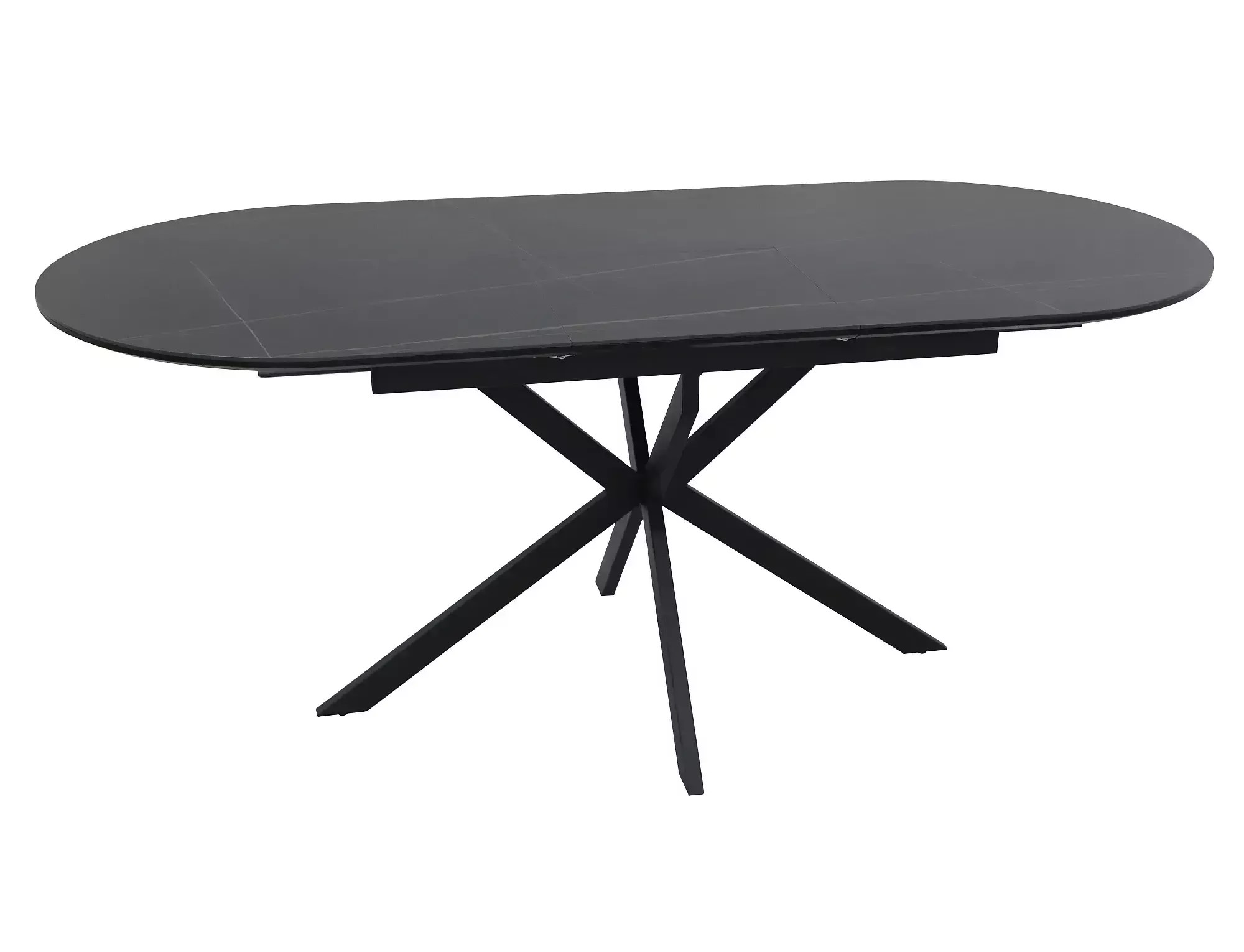 Signal Jídelní rozkládací stůl Gaston 140/180 cm keramika černý mramor/černý