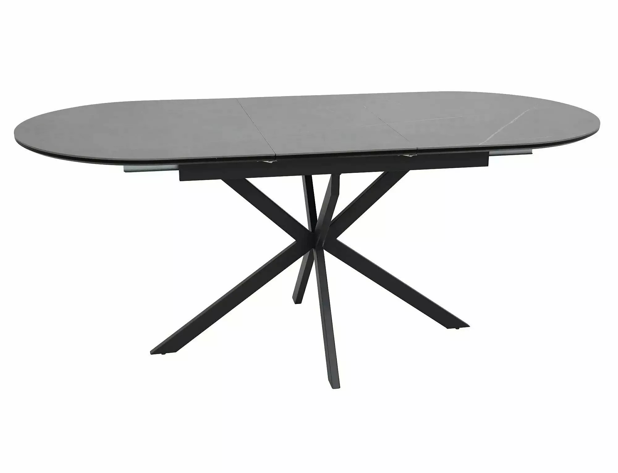 Signal Jídelní rozkládací stůl Gaston 140/180 cm keramika šedý mramor/černý
