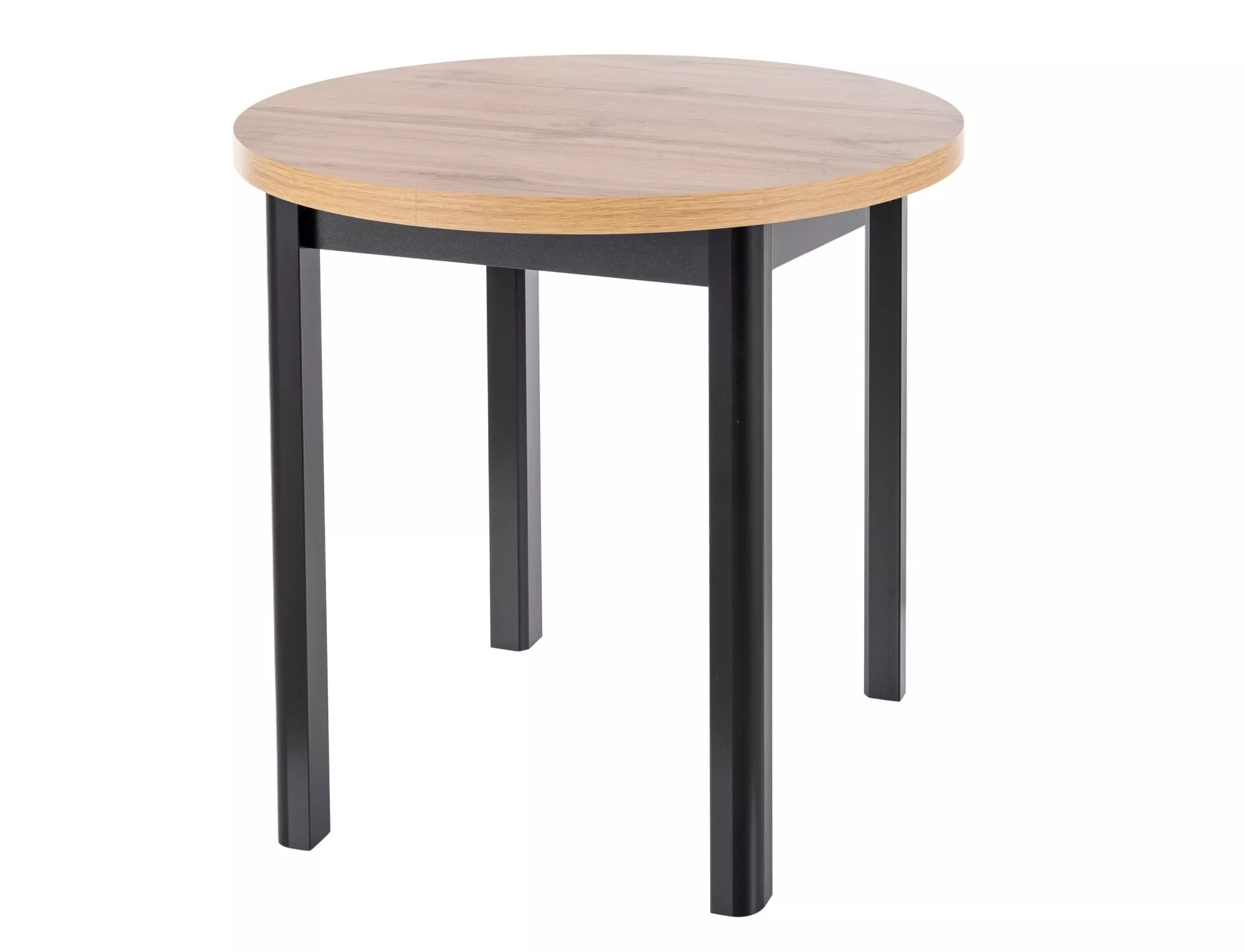 Signal Kulatý jídelní stůl Adam 80 cm dub artisan/černý