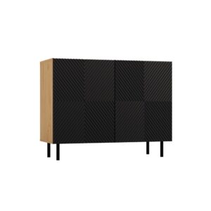 TP Living Komoda KAMA 100 cm dub artisan/černá