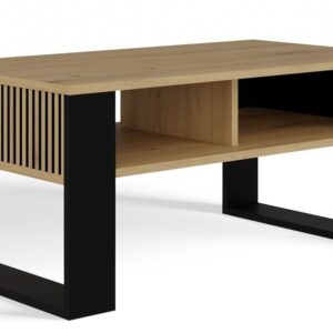 TP Living Konferenční stolek LAWA Modern 2P Slim dub artisan/černý