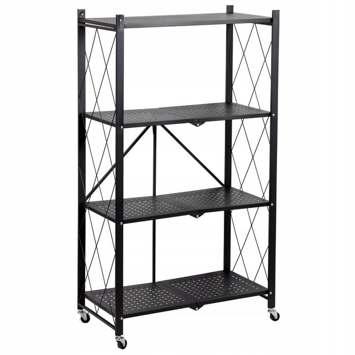 TP Living Skládací regál AZIONE 72x127 cm černý - Obrázek 2