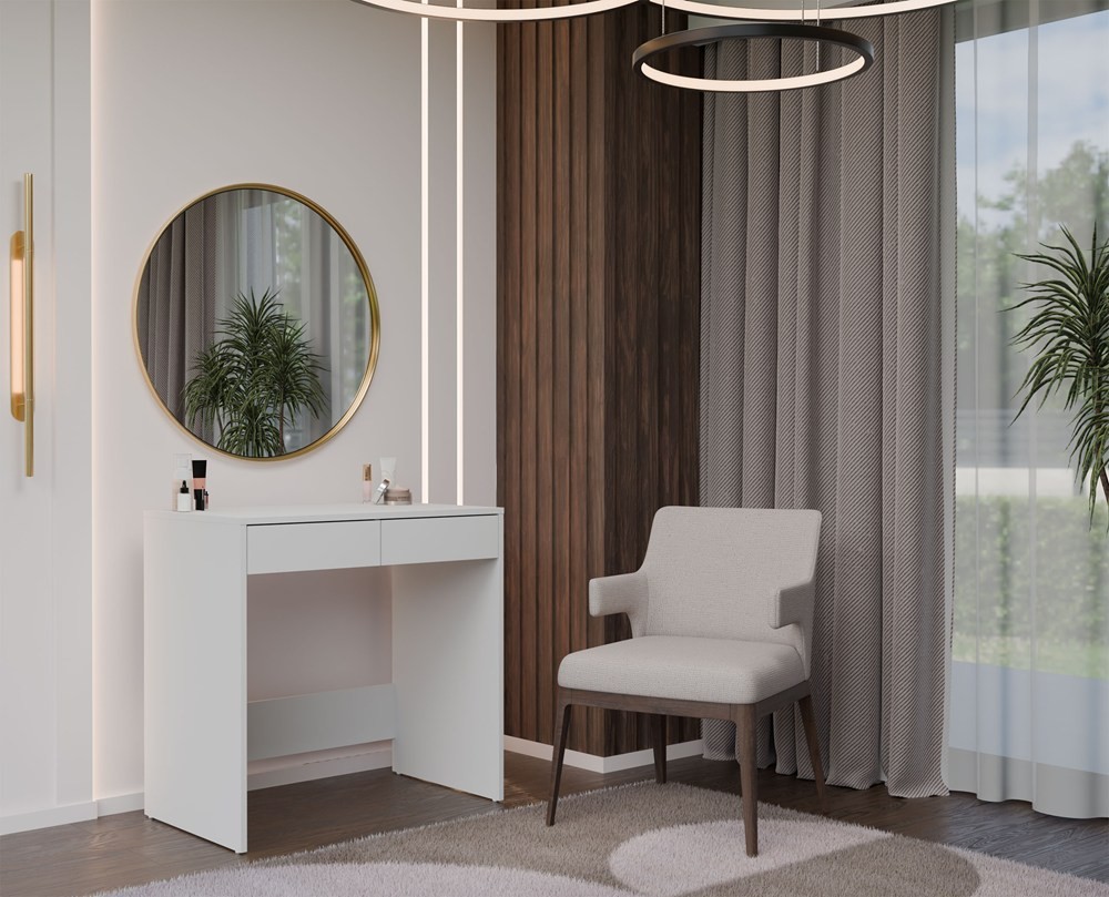 TP Living Toaletní stolek Marina 2S 81 cm bílý - Obrázek 2