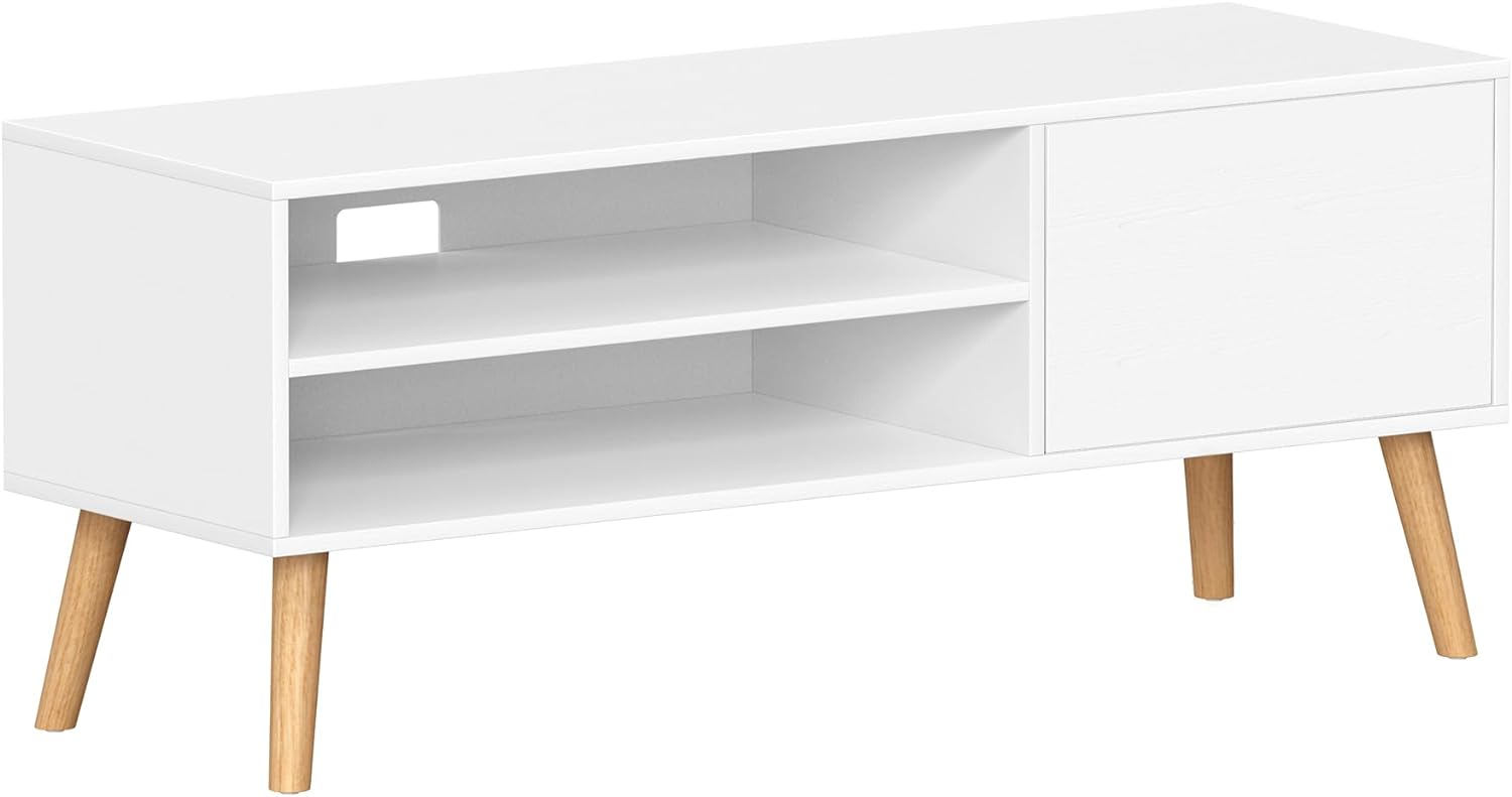 VASAGLE Televizní stolek SCANDI 120 cm bílý - Obrázek 2