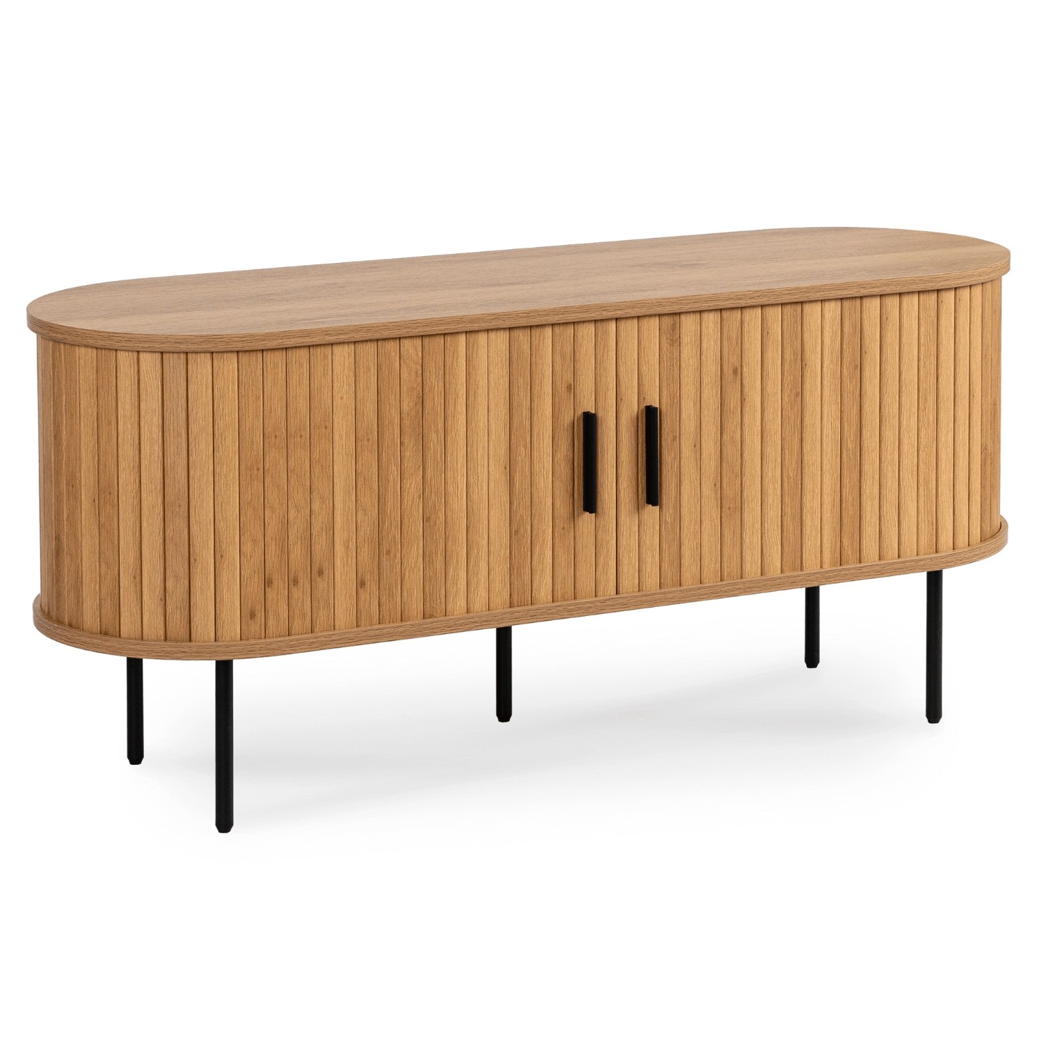 Vivaldi TV stolek Trish 120 cm dub přírodní/černý - Obrázek 2