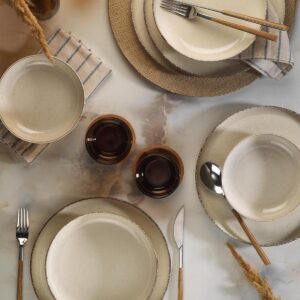 ASIR Porcelánová jídelní souprava (12 ks) béžová
