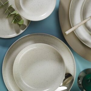 ASIR Porcelánová jídelní souprava (16 ks) krémová tečkovaná