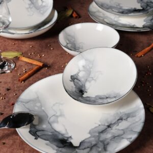 ASIR Porcelánová jídelní souprava 24 ks MARBLE