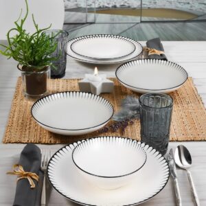 ASIR Porcelánová jídelní souprava BORDER 24 ks