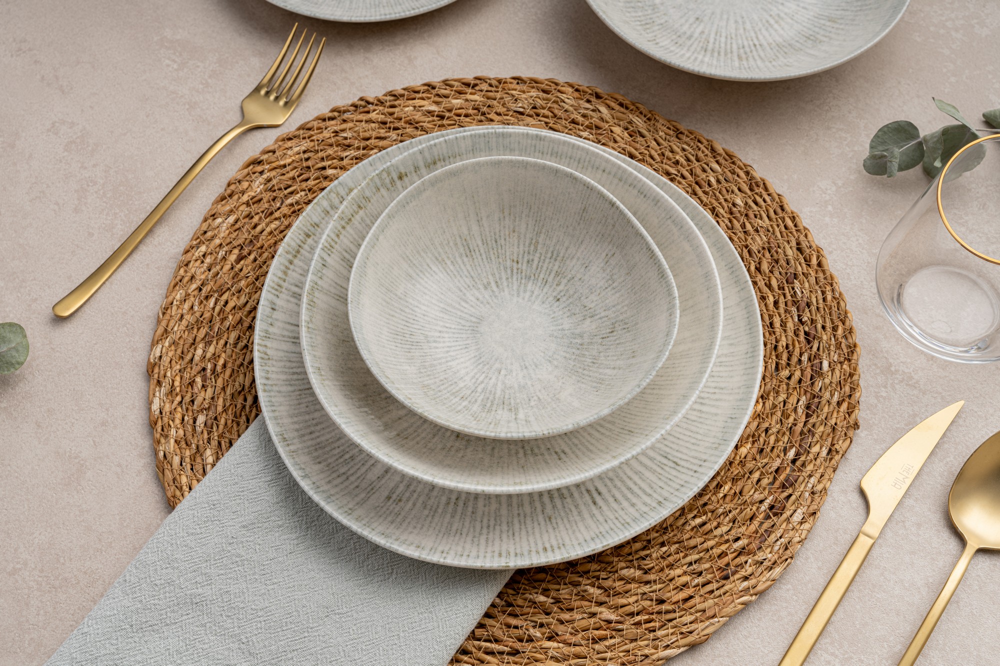 ASIR Porcelánová jídelní souprava DEEP 24 ks - Obrázek 2