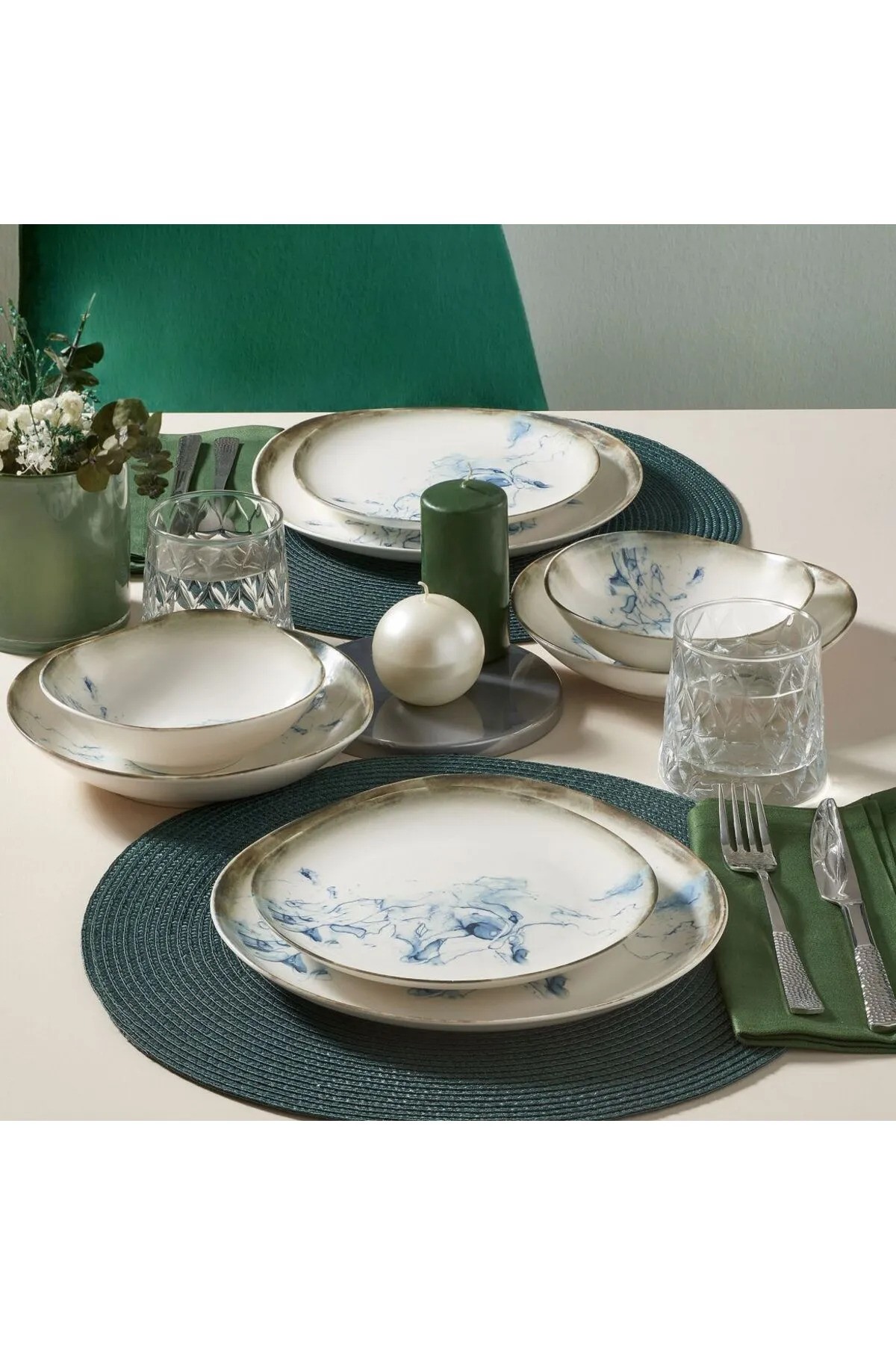 ASIR Porcelánová jídelní souprava DROPS 24 ks