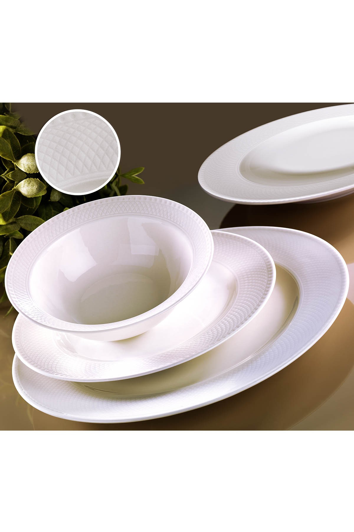ASIR Porcelánová jídelní souprava RICE 18 ks