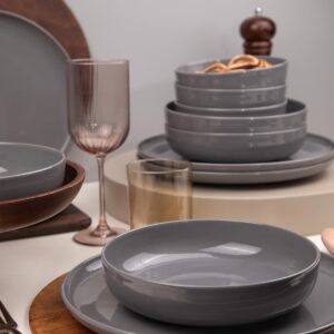 ASIR Porcelánová jídelní souprava TOP 12 ks šedá