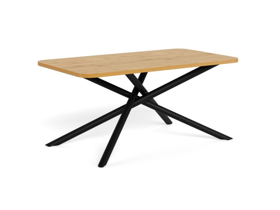 Actona Jídelní stůl Levanto 160 cm dub divoký/černý