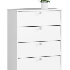Ak furniture Botník Marienne 60 cm - 4 dvířka bílý