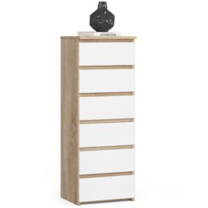 Ak furniture Komoda CL6 40 cm dub sonoma/bílá