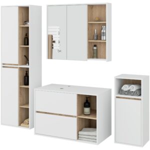 Ak furniture Koupelnová sestava VAMI II bílá/dub sonoma