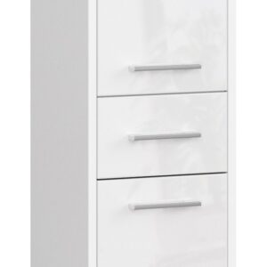 Ak furniture Koupelnová skříňka Fin bílá lesk