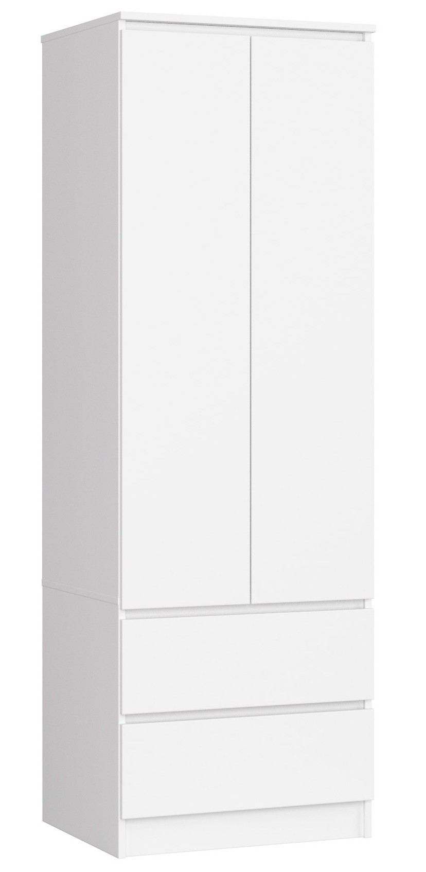 Ak furniture Šatní skříň Star 60 cm bílá